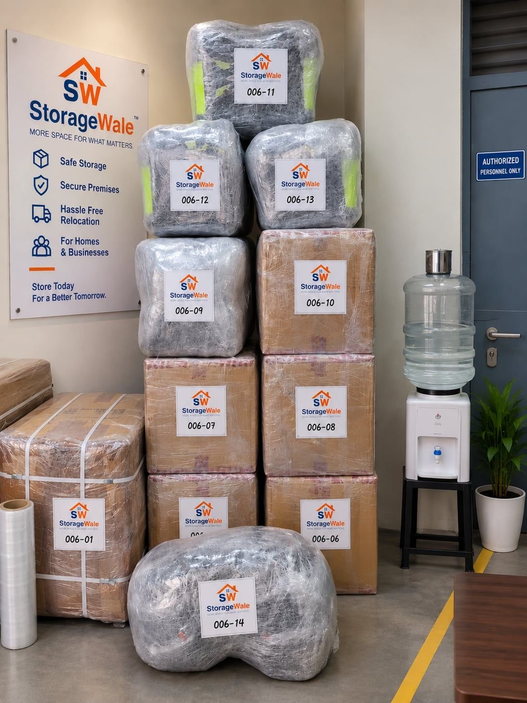 Storage area — StorageWale Pune facility