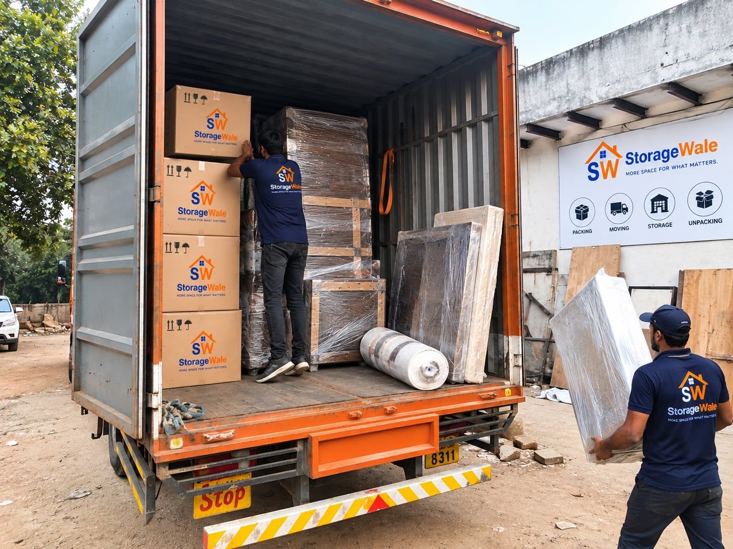 Loading area — StorageWale Pune facility